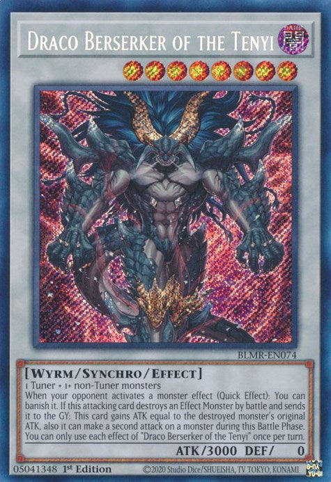 Draco Berserker des Tenyi [BLMR-EN074] Secret Rare 