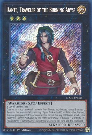 Dante, Traveler of the Burning Abyss [BLMR-EN081] Secret Rare - Yu-Gi-Oh! - Card Brawlers | Quebec | Canada |