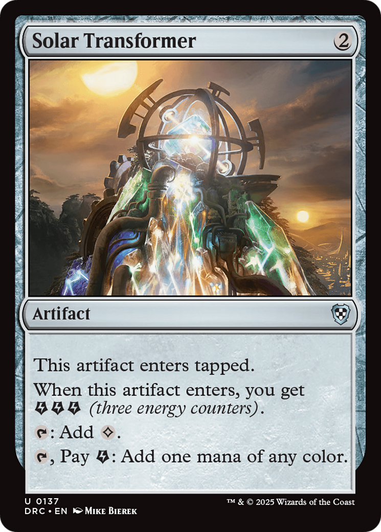 Solar Transformer [Aetherdrift Commander] - Magic: The Gathering - Card Brawlers | Quebec | Canada |