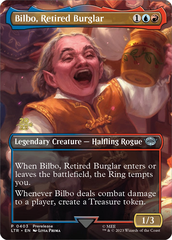 Bilbo, Retired Burglar [The Lord of the Rings: Tales of Middle-Earth Prerelease Promos] - Magic: The Gathering - Card Brawlers | Quebec | Canada |