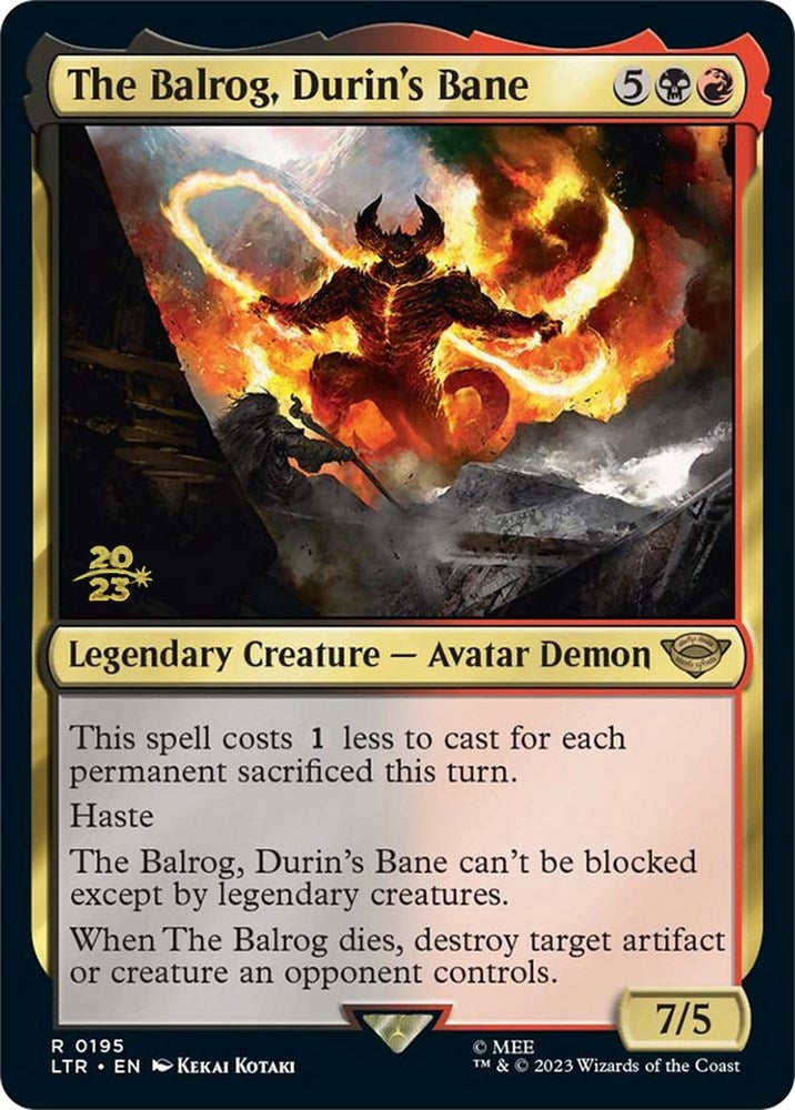 The Balrog, Durin's Bane [The Lord of the Rings: Tales of Middle-Earth Prerelease Promos] - Magic: The Gathering - Card Brawlers | Quebec | Canada |