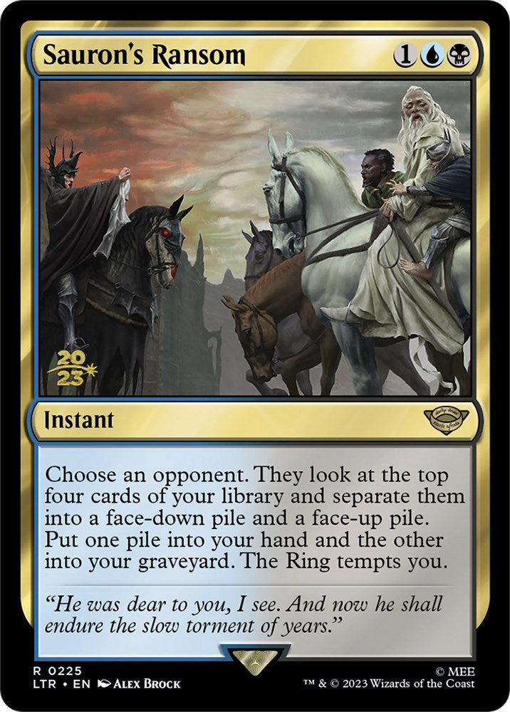 Sauron's Ransom [The Lord of the Rings: Tales of Middle-Earth Prerelease Promos] - Magic: The Gathering - Card Brawlers | Quebec | Canada |
