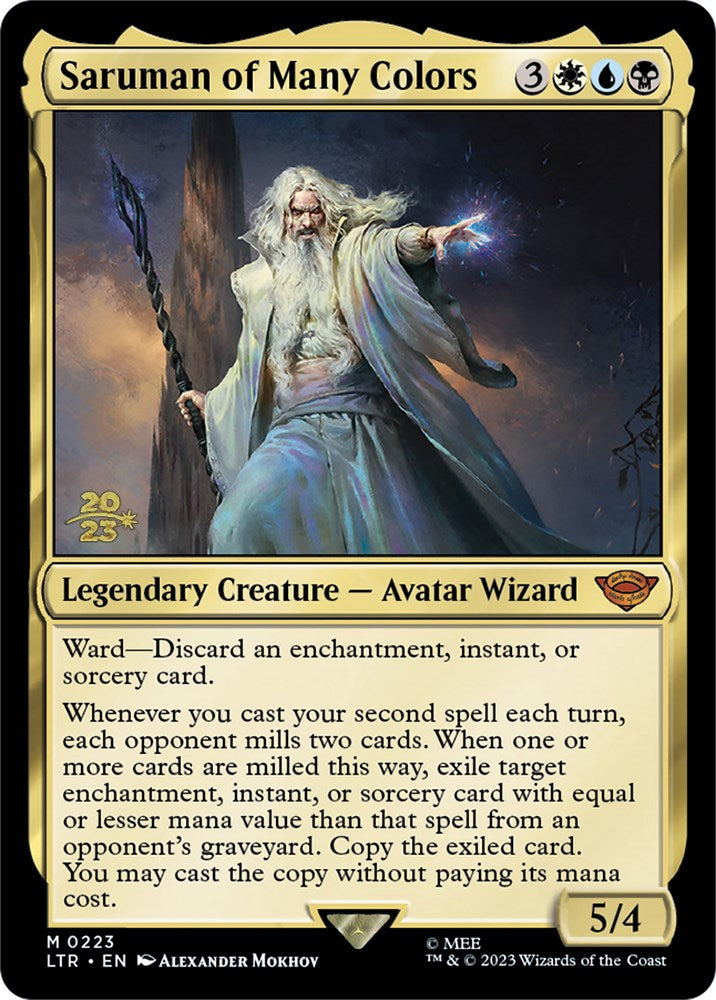 Saruman of Many Colors [The Lord of the Rings: Tales of Middle-Earth Prerelease Promos] - Magic: The Gathering - Card Brawlers | Quebec | Canada |