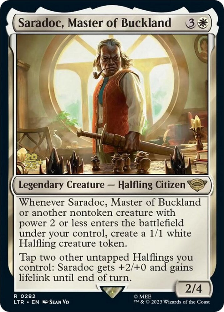 Saradoc, Master of Buckland [The Lord of the Rings: Tales of Middle-Earth Prerelease Promos] - Magic: The Gathering - Card Brawlers | Quebec | Canada |