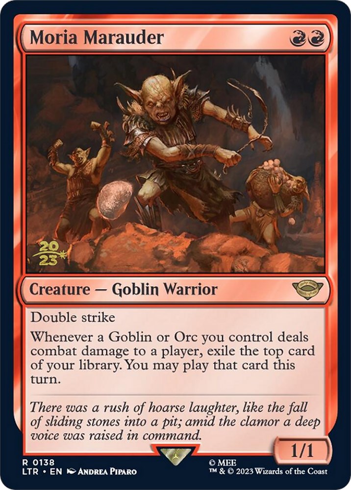 Moria Marauder [The Lord of the Rings: Tales of Middle-Earth Prerelease Promos] - Magic: The Gathering - Card Brawlers | Quebec | Canada |