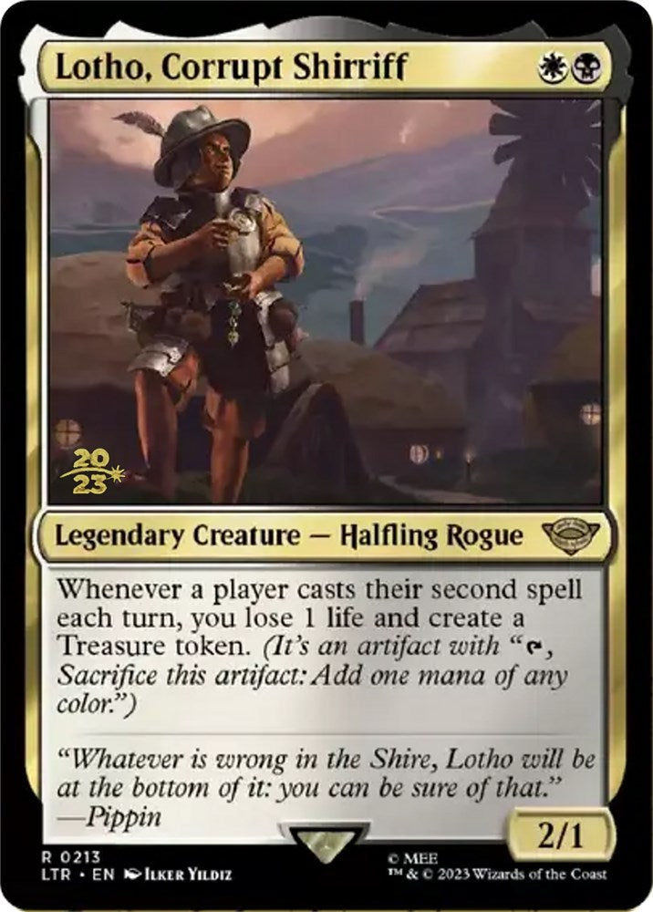 Lotho, Corrupt Shirriff [The Lord of the Rings: Tales of Middle-Earth Prerelease Promos] - Magic: The Gathering - Card Brawlers | Quebec | Canada |