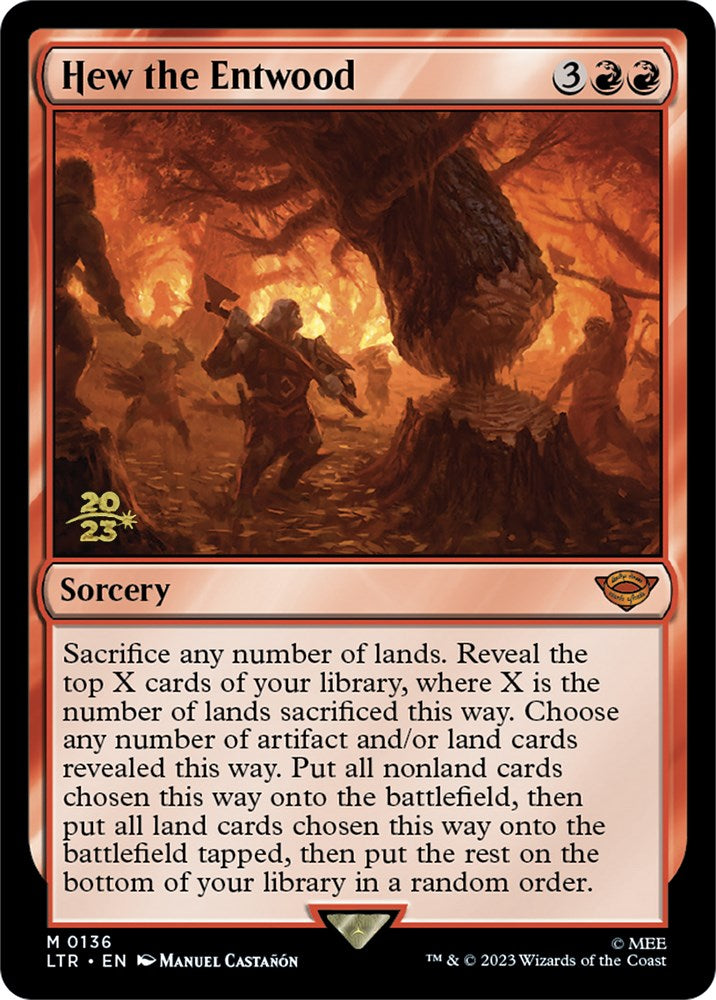 Hew the Entwood [The Lord of the Rings: Tales of Middle-Earth Prerelease Promos] - Magic: The Gathering - Card Brawlers | Quebec | Canada |