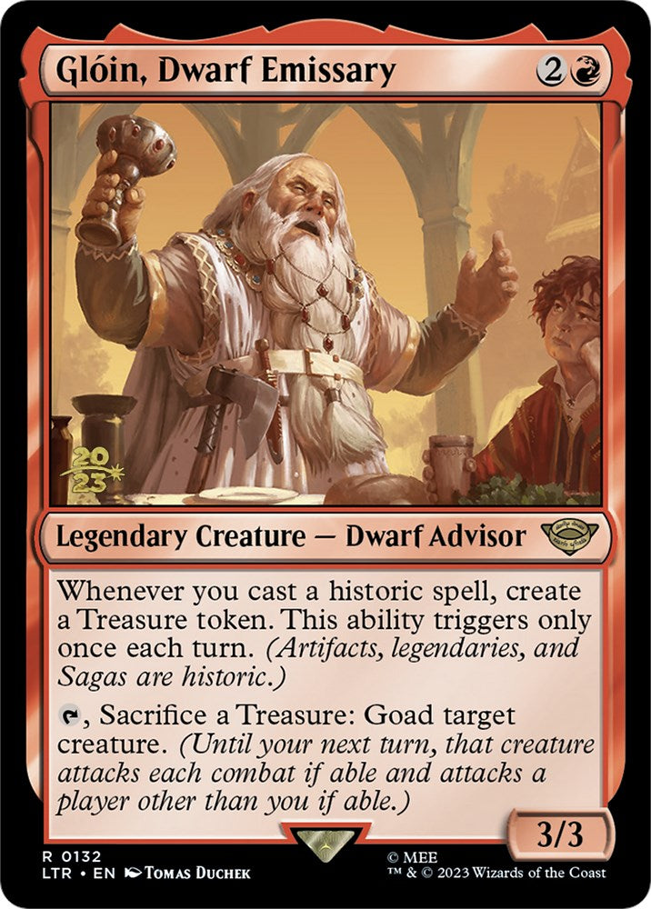 Gloin, Dwarf Emissary [The Lord of the Rings: Tales of Middle-Earth Prerelease Promos] - Magic: The Gathering - Card Brawlers | Quebec | Canada |