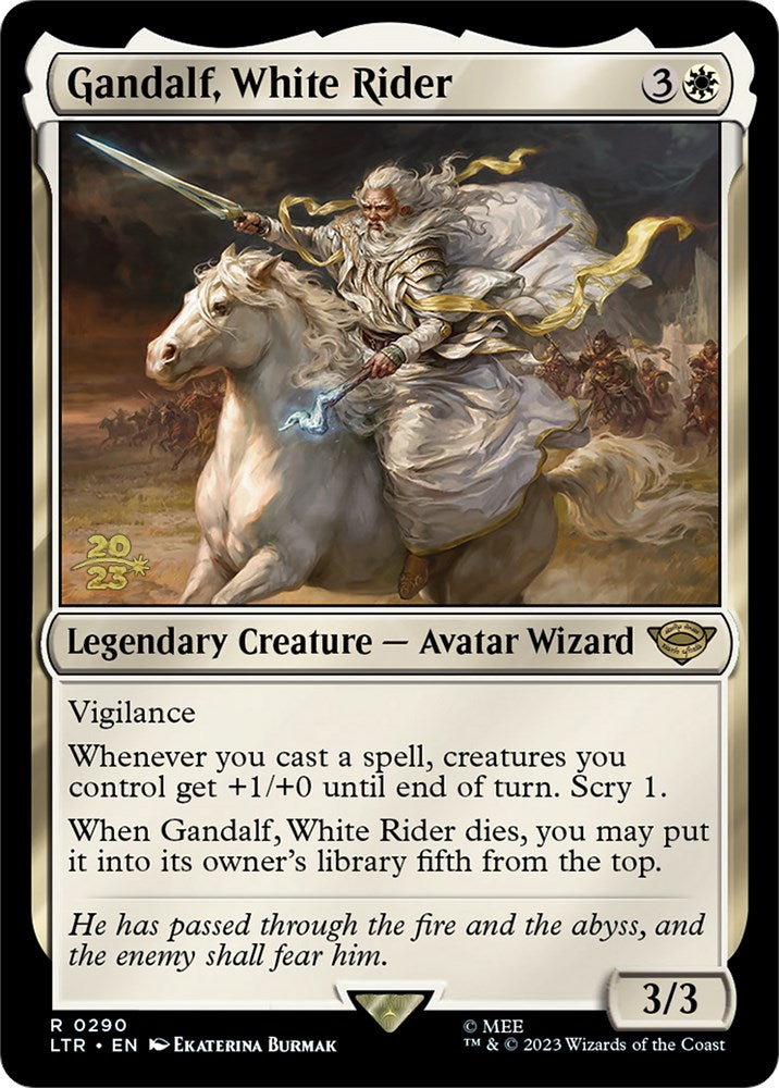 Gandalf, White Rider [The Lord of the Rings: Tales of Middle-Earth Prerelease Promos] - Magic: The Gathering - Card Brawlers | Quebec | Canada |