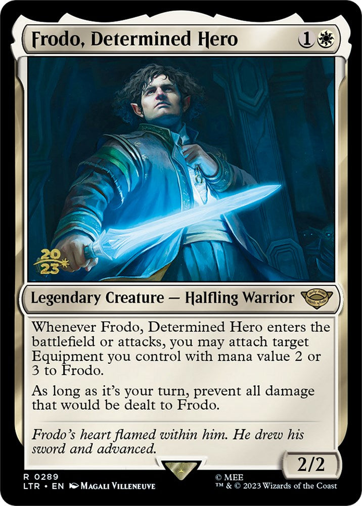 Frodo, Determined Hero [The Lord of the Rings: Tales of Middle-Earth Prerelease Promos] - Magic: The Gathering - Card Brawlers | Quebec | Canada |