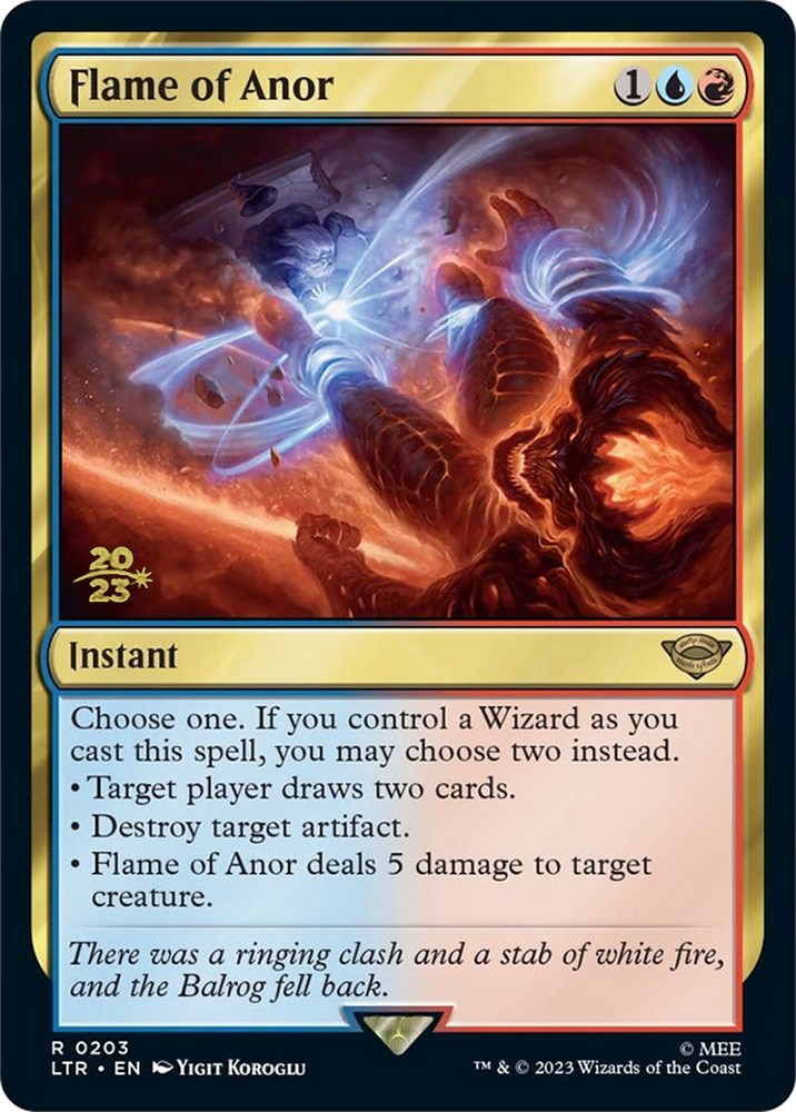 Flame of Anor [The Lord of the Rings: Tales of Middle-Earth Prerelease Promos] - Magic: The Gathering - Card Brawlers | Quebec | Canada |