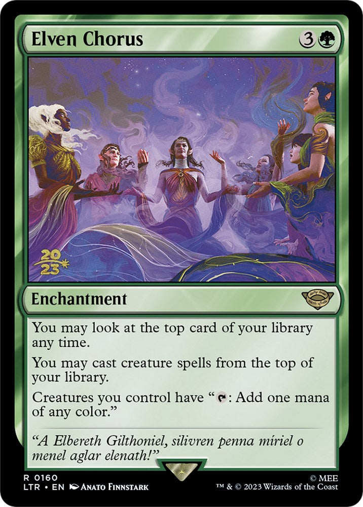Elven Chorus [The Lord of the Rings: Tales of Middle-Earth Prerelease Promos] - Magic: The Gathering - Card Brawlers | Quebec | Canada |