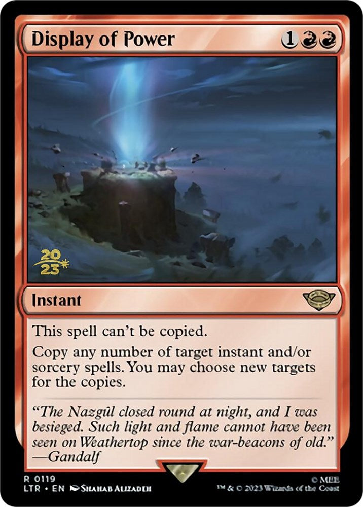 Display of Power [The Lord of the Rings: Tales of Middle-Earth Prerelease Promos] - Magic: The Gathering - Card Brawlers | Quebec | Canada |