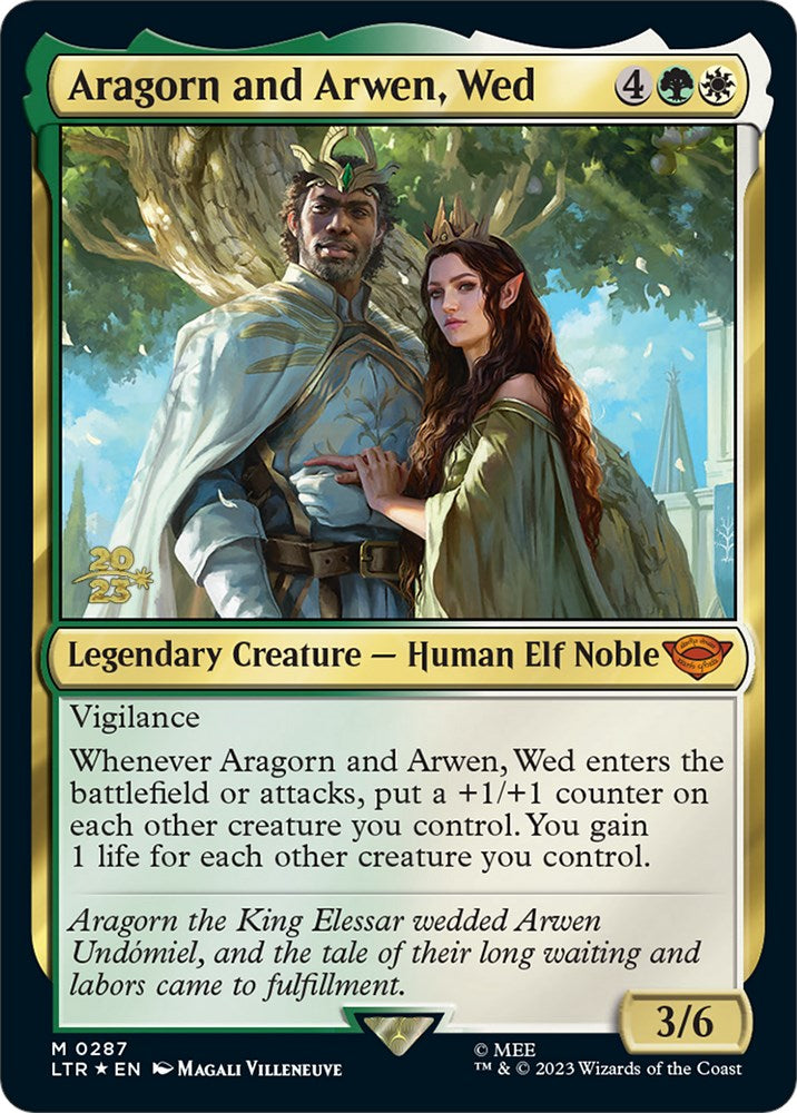 Aragorn and Arwen, Wed [The Lord of the Rings: Tales of Middle-Earth Prerelease Promos] - Magic: The Gathering - Card Brawlers | Quebec | Canada |