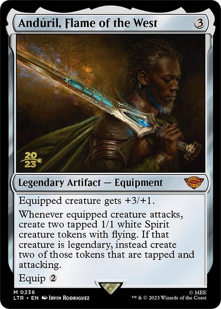 Anduril, Flame of the West [The Lord of the Rings: Tales of Middle-Earth Prerelease Promos] - Magic: The Gathering - Card Brawlers | Quebec | Canada |
