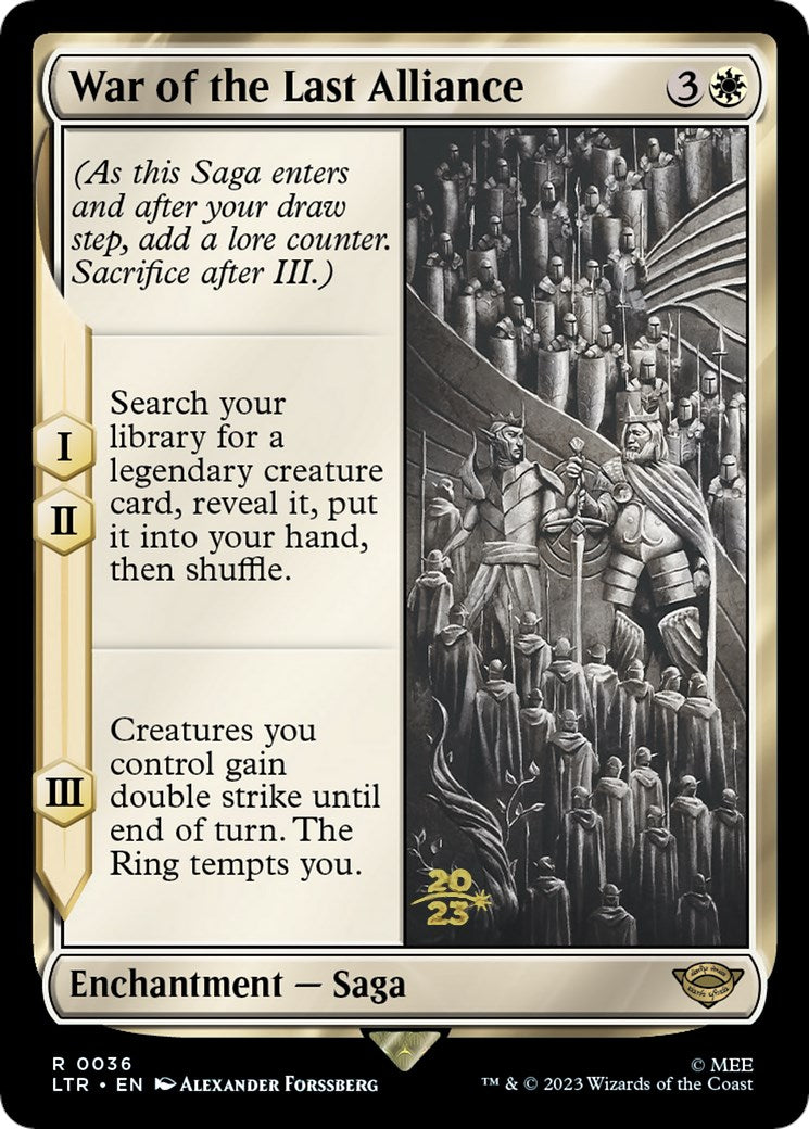 War of the Last Alliance [The Lord of the Rings: Tales of Middle-Earth Prerelease Promos] - Magic: The Gathering - Card Brawlers | Quebec | Canada |