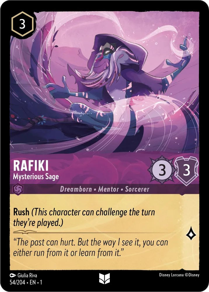 Rafiki - Mysterious Sage (54/204) [The First Chapter] - Disney - Card Brawlers | Quebec | Canada |