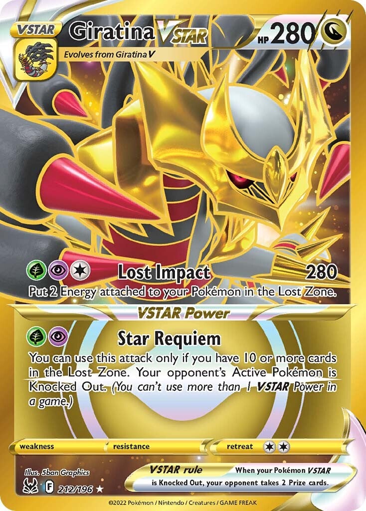 Giratina VSTAR (212/196) [Sword & Shield: Lost Origin] - Pokémon - Card Brawlers | Quebec | Canada |