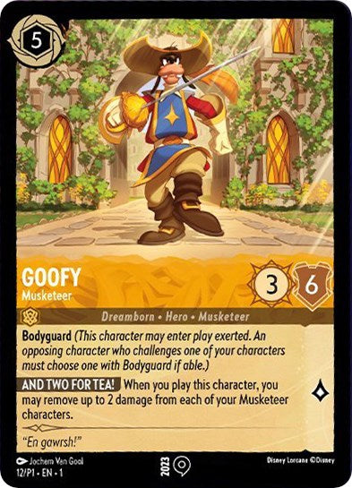 Goofy - Musketeer (12/P1) [Promo Cards] - Disney - Card Brawlers | Quebec | Canada |