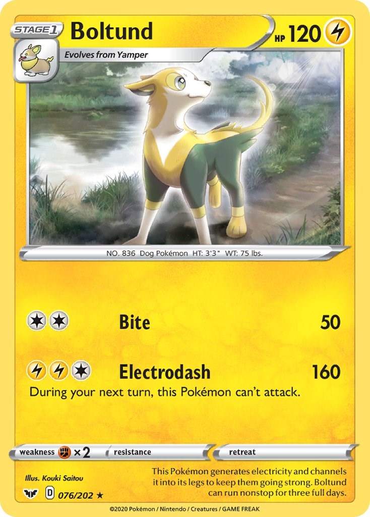 Boltund (076/202) (Theme Deck Exclusive) [Sword & Shield: Base Set] - Pokémon - Card Brawlers | Quebec | Canada |
