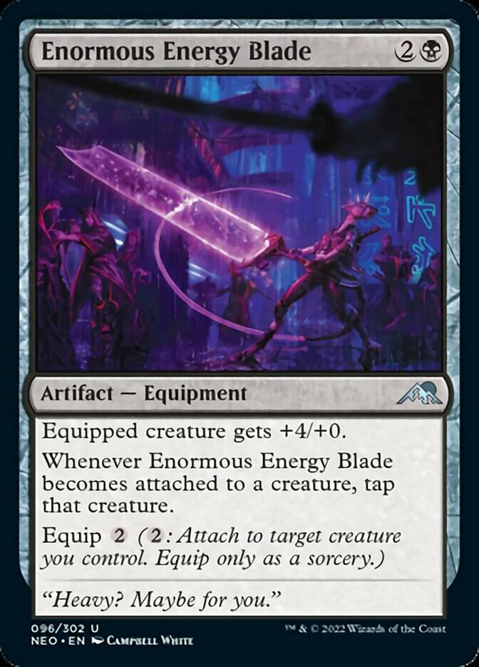Enormous Energy Blade [Kamigawa: Neon Dynasty] - Magic: The Gathering - Card Brawlers | Quebec | Canada |