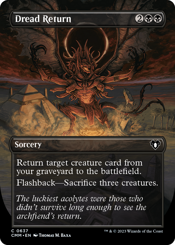 Dread Return (Borderless Alternate Art) [Commander Masters] - Magic: The Gathering - Card Brawlers | Quebec | Canada |