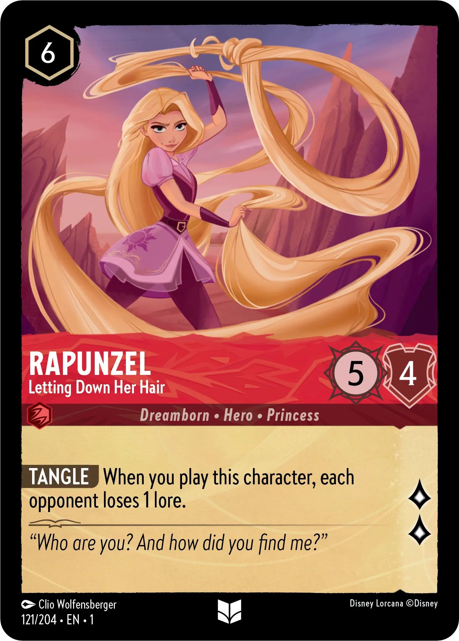 Rapunzel - Letting Down Her Hair (121/204) [The First Chapter] - Disney - Card Brawlers | Quebec | Canada |