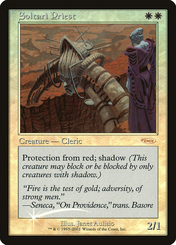 Soltari Priest [Friday Night Magic 2002] - Magic: The Gathering - Card Brawlers | Quebec | Canada |