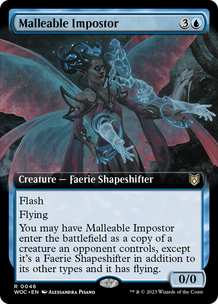 Malleable Impostor (Extended Art) [Wilds of Eldraine Commander] - Magic: The Gathering - Card Brawlers | Quebec | Canada |