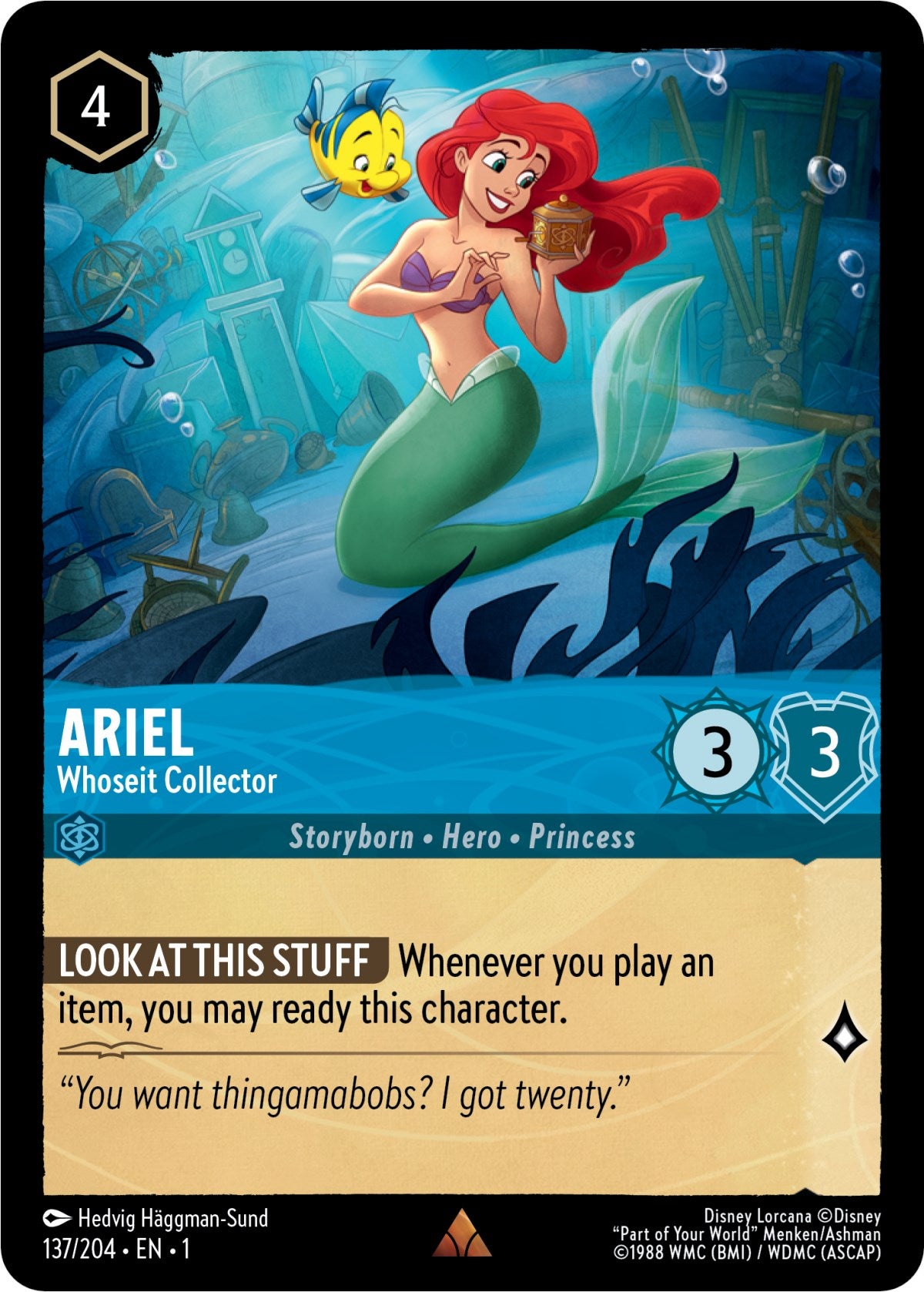 Ariel - Whoseit Collector (137/204) [The First Chapter] - Disney - Card Brawlers | Quebec | Canada |