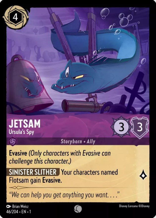 Jetsam - Ursula's Spy (46/204) [The First Chapter] - Disney - Card Brawlers | Quebec | Canada |