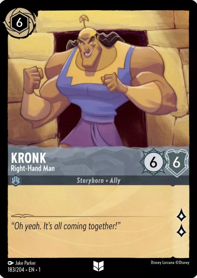 Kronk - Right-Hand Man (183/204) [The First Chapter] - Disney - Card Brawlers | Quebec | Canada |