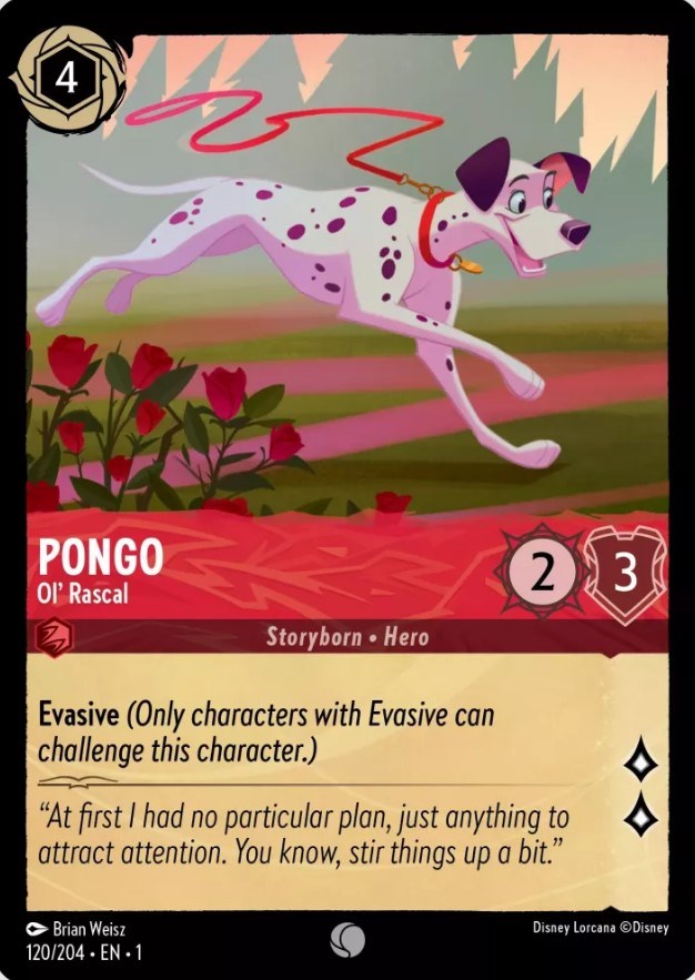 Pongo - Ol' Rascal (120/204) [The First Chapter] - Disney - Card Brawlers | Quebec | Canada |