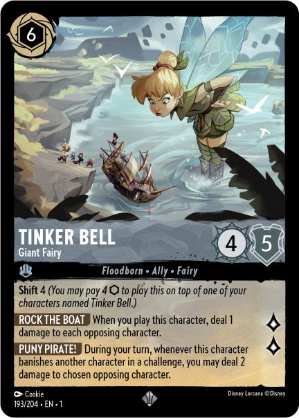 Tinker Bell - Giant Fairy (193/204) [The First Chapter] - Disney - Card Brawlers | Quebec | Canada |