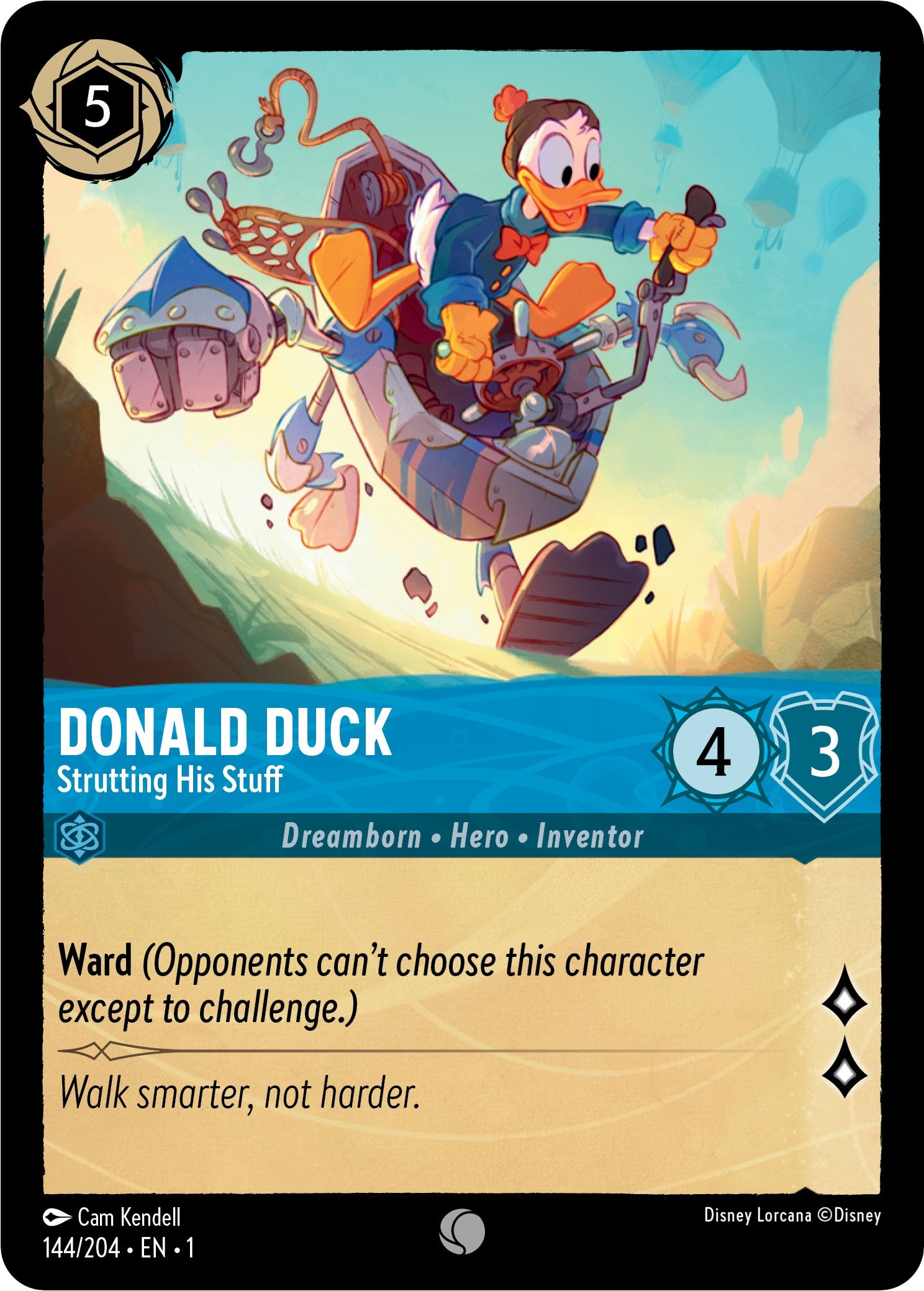Donald Duck - Strutting His Stuff (144/204) [The First Chapter] - Disney - Card Brawlers | Quebec | Canada |