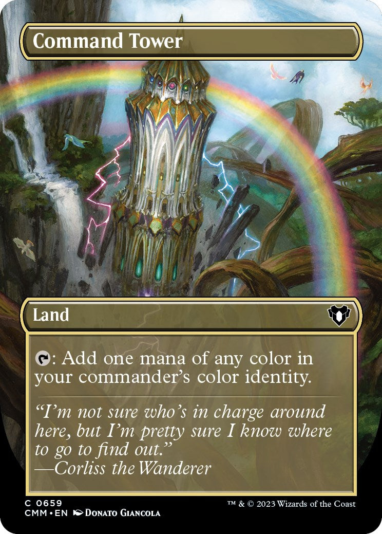Command Tower (Borderless Alternate Art) [Commander Masters] - Magic: The Gathering - Card Brawlers | Quebec | Canada |