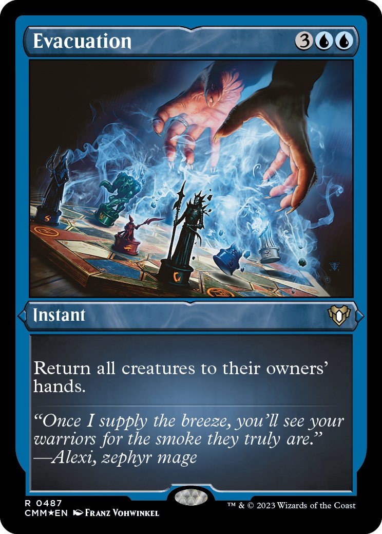 Evacuation (Foil Etched) [Commander Masters] - Magic: The Gathering - Card Brawlers | Quebec | Canada |