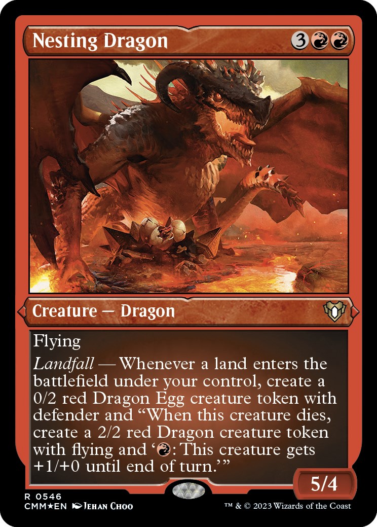 Nesting Dragon (Foil Etched) [Commander Masters] - Magic: The Gathering - Card Brawlers | Quebec | Canada |