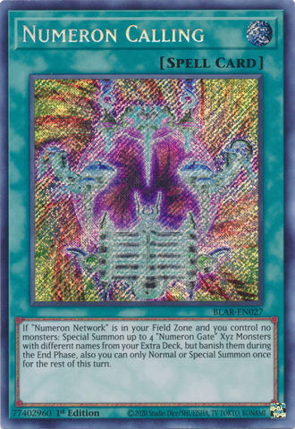 Numeron Calling [BLAR-EN027] Secret Rare - Yu-Gi-Oh! - Card Brawlers | Quebec | Canada |