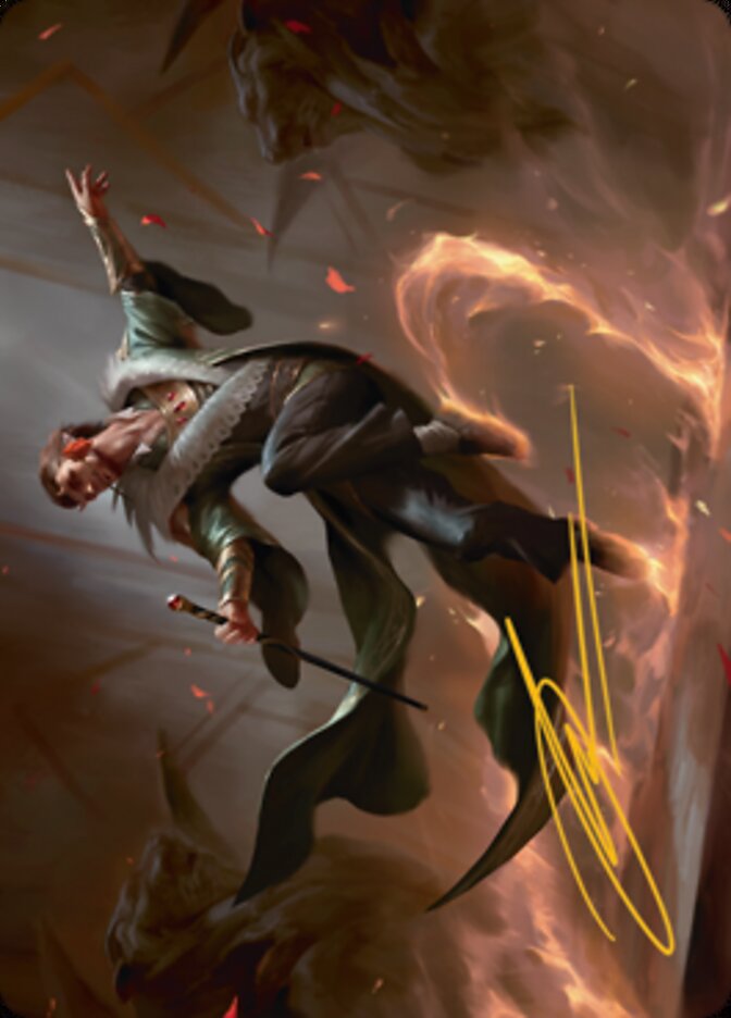 Fleetfoot Dancer Art Card (Gold-Stamped Signature) [Streets of New Capenna Art Series] - Magic: The Gathering - Card Brawlers | Quebec | Canada |