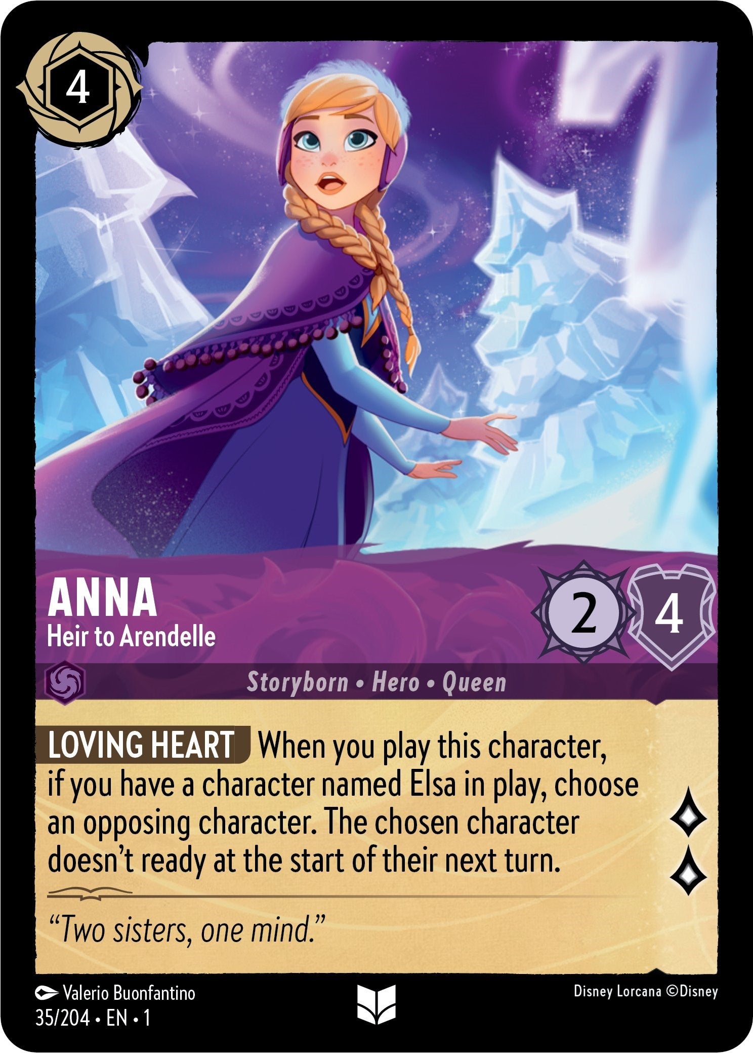Anna - Heir to Arendelle (35/204) [The First Chapter] - Disney - Card Brawlers | Quebec | Canada |