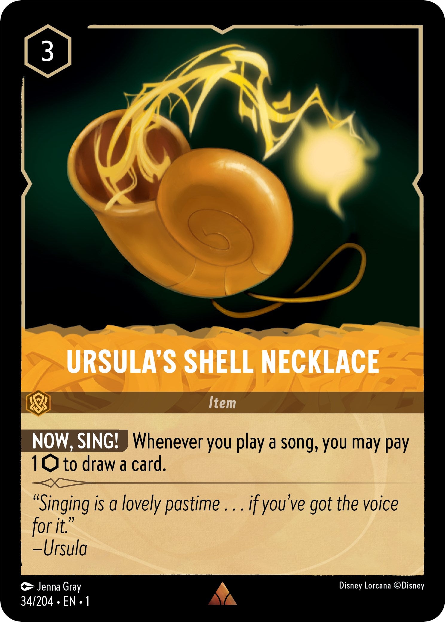 Ursula's Shell Necklace (34/204) [The First Chapter] - Disney - Card Brawlers | Quebec | Canada |