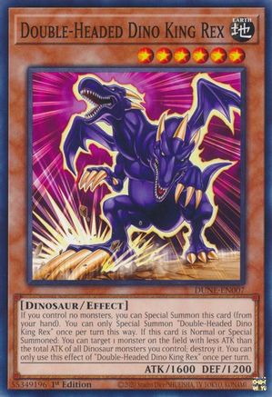 Double-Headed Dino King Rex [DUNE-EN007] Common - Yu-Gi-Oh! - Card Brawlers | Quebec | Canada |