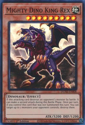 Mighty Dino King Rex [DUNE-EN008] Super Rare - Yu-Gi-Oh! - Card Brawlers | Quebec | Canada |