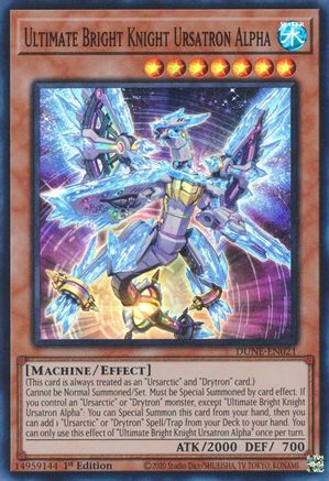Ultimate Bright Knight Ursatron Alpha [DUNE-EN021] Super Rare - Yu-Gi-Oh! - Card Brawlers | Quebec | Canada |