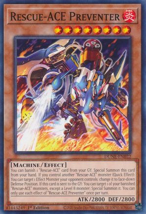 Rescue-ACE Preventer [DUNE-EN022] Common - Yu-Gi-Oh! - Card Brawlers | Quebec | Canada |