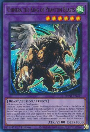 Chimera the King of Phantom Beasts [DUNE-EN033] Ultra Rare - Yu-Gi-Oh! - Card Brawlers | Quebec | Canada |