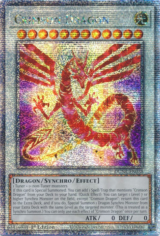 Crimson Dragon [DUNE-EN038] Quarter Century Secret Rare - Yu-Gi-Oh! - Card Brawlers | Quebec | Canada |
