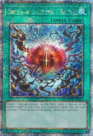 Sinful Spoils of Subversion - Snake-Eye [DUNE-EN060] Quarter Century Secret Rare - Yu-Gi-Oh! - Card Brawlers | Quebec | Canada |