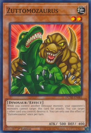 Zuttomozaurus [DUNE-EN081] Common - Yu-Gi-Oh! - Card Brawlers | Quebec | Canada |